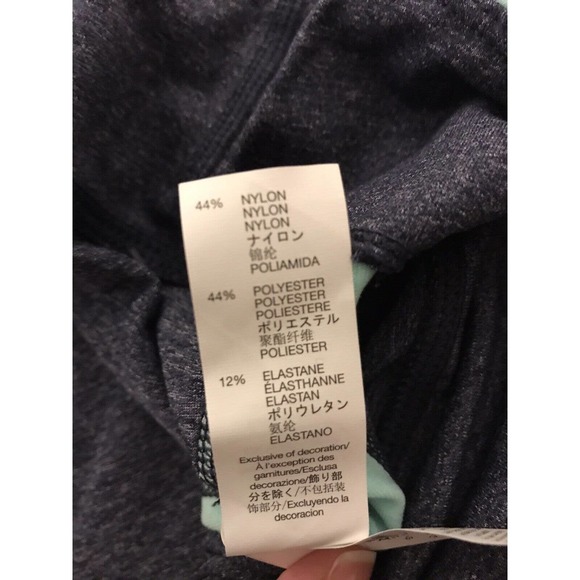 GAP Fit Capri Leggings XXL, Heathered Navy and Aqua - Picture 15 of 15